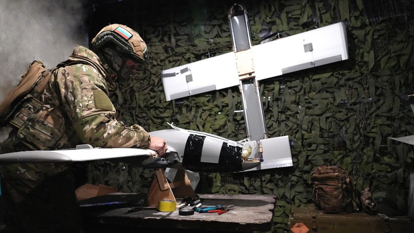 МО: российский расчёт БПЛА уничтожил блиндаж ВСУ на Красноармейском направлении