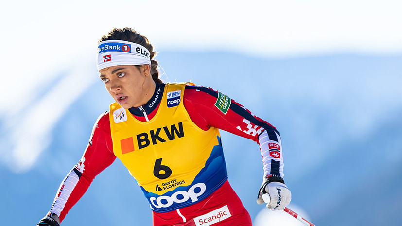 Норвежская лыжница упала и разодрала лицо во время тренировки на Олимпиаде