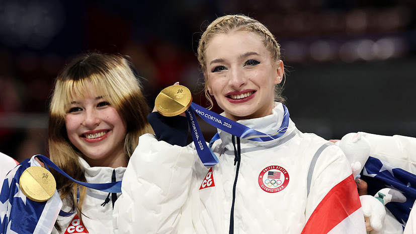У фигуристки Лью оторвалась лента от золотой медали Олимпиады-2026