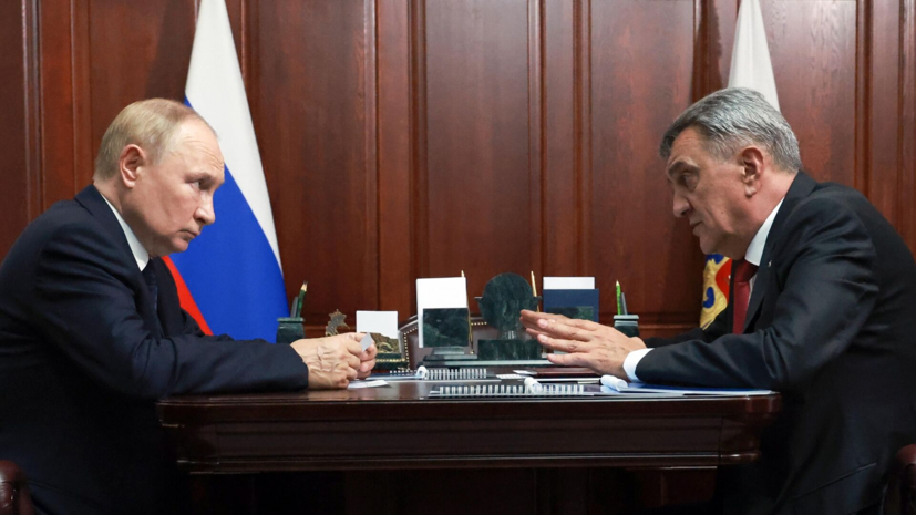 Путин встретился с главой Северной Осетии