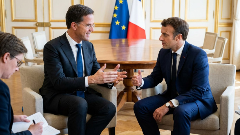 Рютте поддержал идею Макрона о возобновлении диалога с Россией