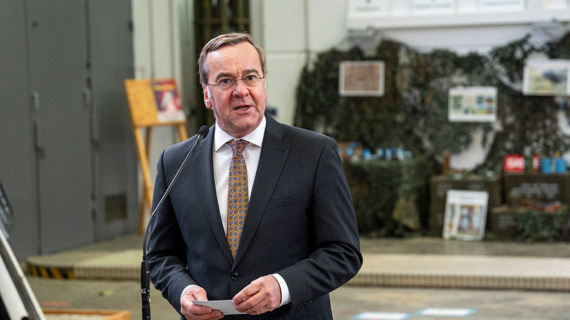 Глава МО Германии Писториус предложил Украине деньги вместо оружия