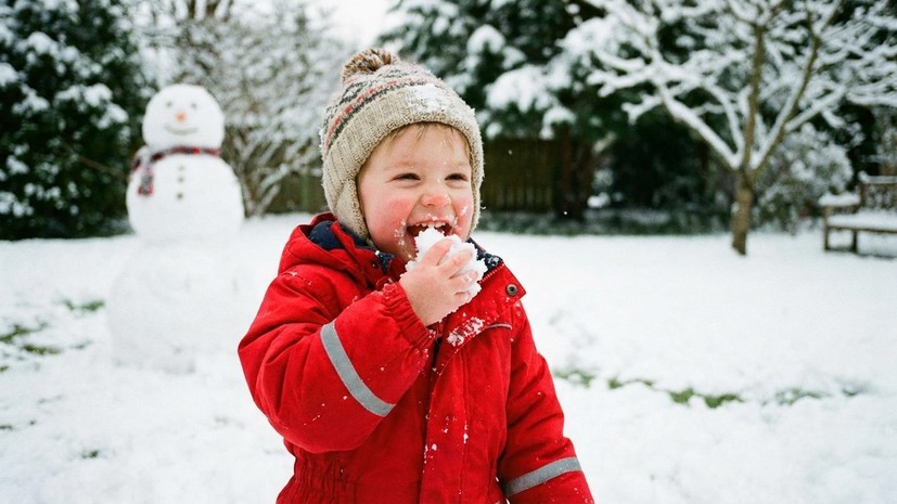Врач Врублевский предостерёг от поедания снега