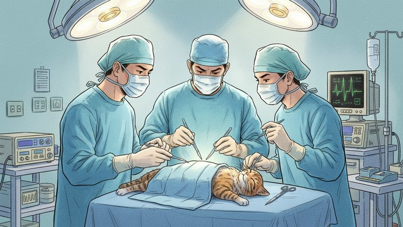 В ТиНАО Москвы ветеринары спасли отравившегося антифризом кота