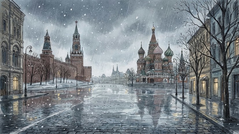 Синоптик Позднякова: снег с дождём ожидается в Москве 14 февраля