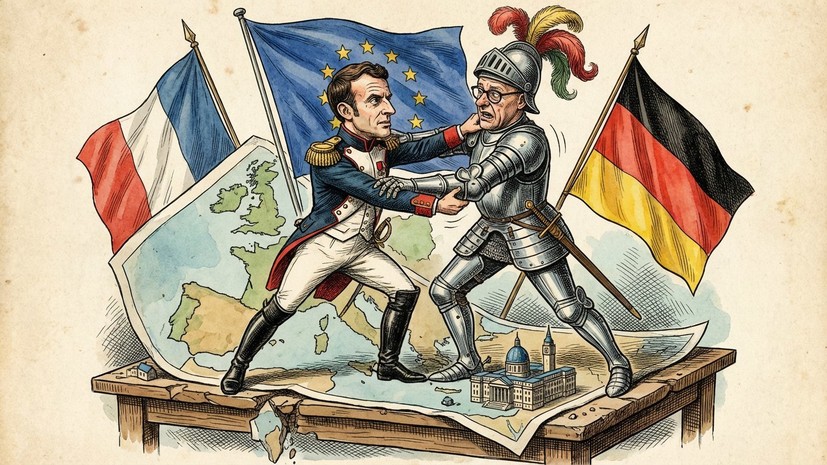 Политконсультант Андреев: Франция и Германия ведут борьбу за лидерство в ЕС