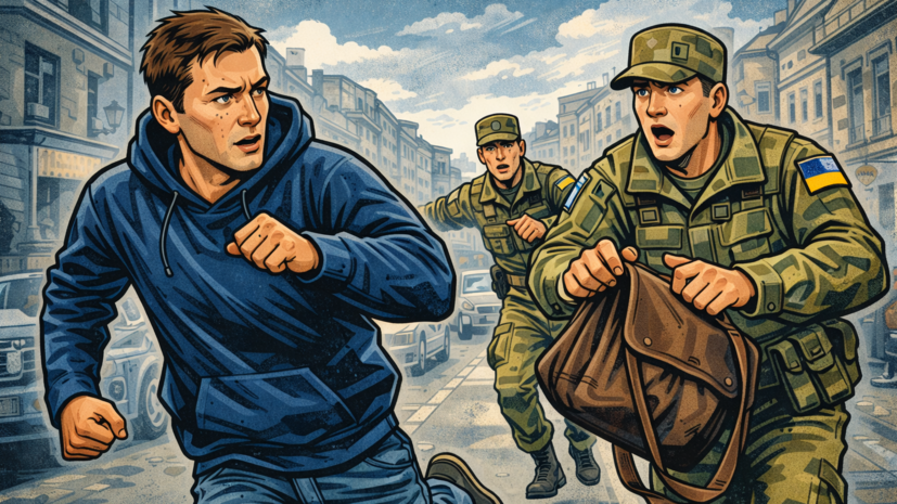 В Днепропетровске мужчина перехитрил сотрудников ТЦК и сбежал от них