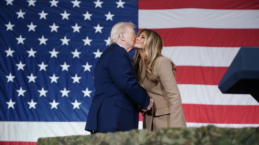 Меланья Трамп станцевала вместе с мужем