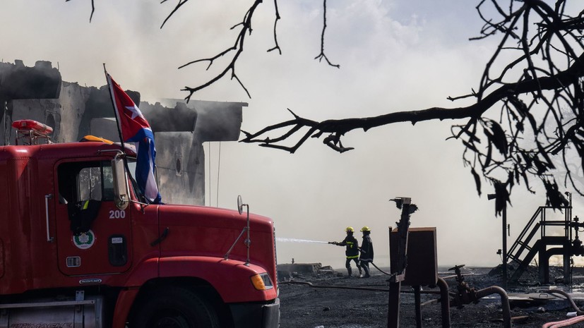 На Кубе произошло возгорание на НПЗ