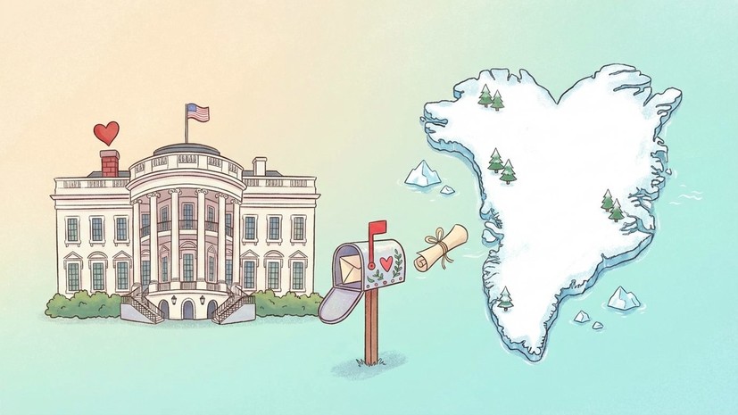 Белый дом запостил валентинку с Гренландией