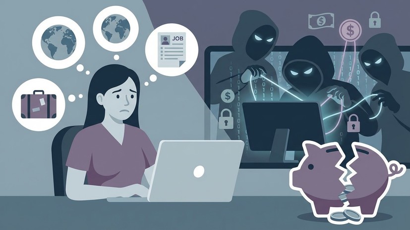 Жительница Ставрополья лишилась 700 тысяч рублей при попытке найти работу за границей