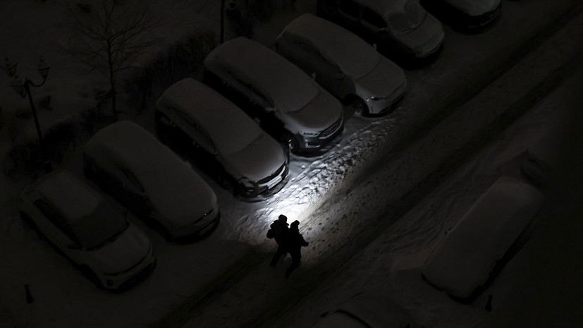 Из-за снегопада в Киеве произошёл транспортный коллапс