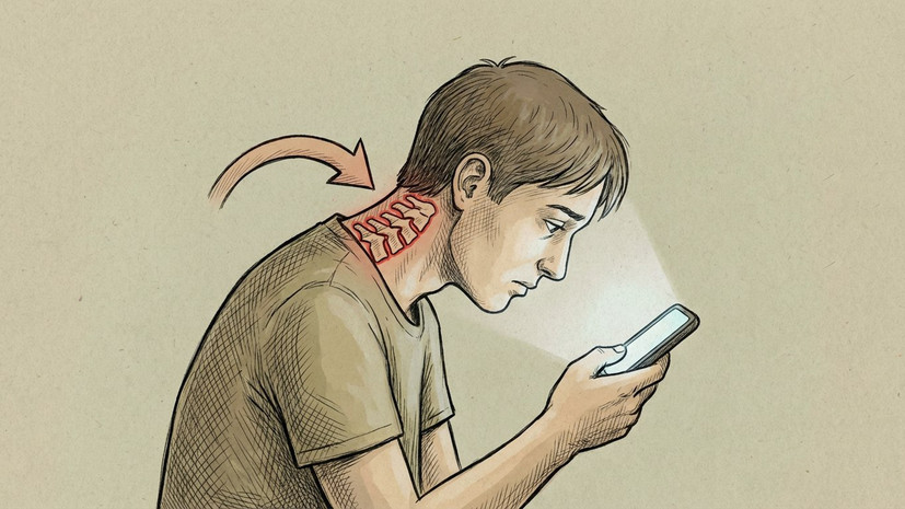 Невролог Макаров: чрезмерное использование смартфона вредит шее