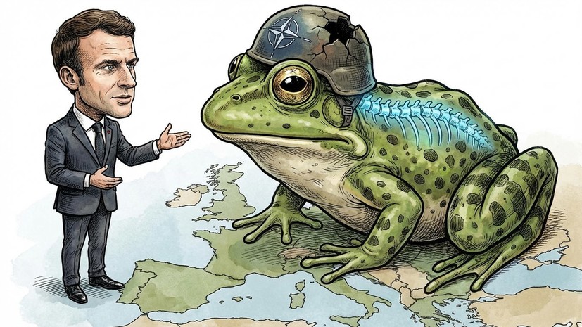 L'Express: Макрон сравнил НАТО со спинальной лягушкой с разрушенным мозгом