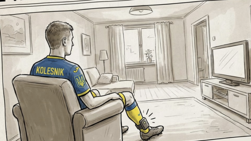 Украинского футболиста Колесника отправили под домашний арест за сопротивление ТЦК