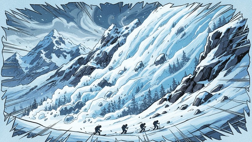 Лавина сошла в посёлке Архыз в Карачаево-Черкесии