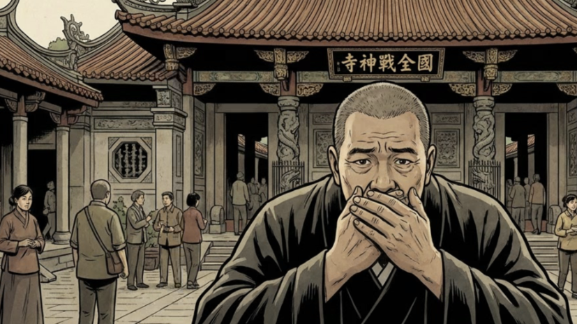 Настоятеля храма на Тайване стошнило на президента на глазах у толпы