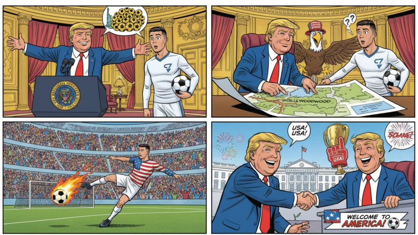 Трамп пригласил Роналду в США: ты нужен нам в Америке