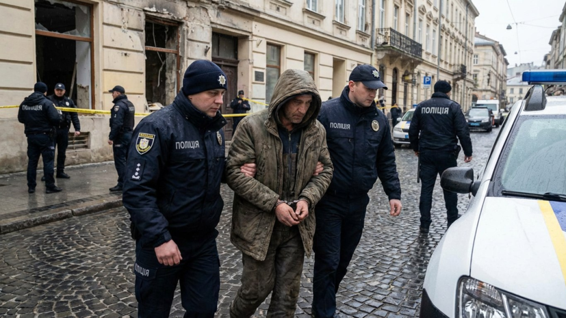 На Украине задержали мужчину, бросившего гранату в полицейских