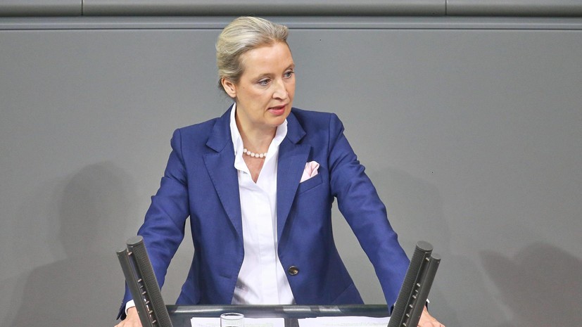 Дмитриев: глава АдГ Вайдель разоблачает поджигателей войны из Британии и ЕС