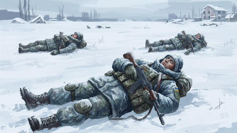 Силовики: в Запорожской области обнаружили замёрзших штурмовиков ВСУ «Шквал»