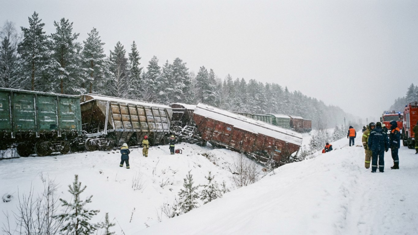 СК начал проверку из-за схода с рельсов вагонов в Пермском крае