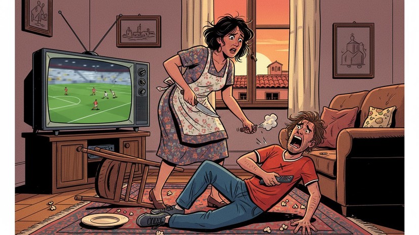 В Италии жена ударила мужа ножом после его криков во время матча «Наполи»