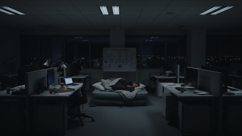 В Роскачестве разъяснили, разрешено ли сотруднику ночевать на работе