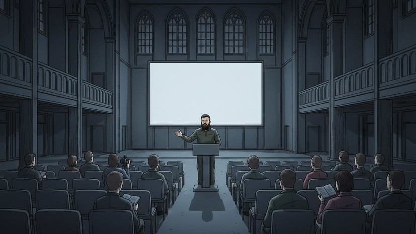 РИА Новости: пресс-конференцию Зеленского посмотрели всего 15 человек