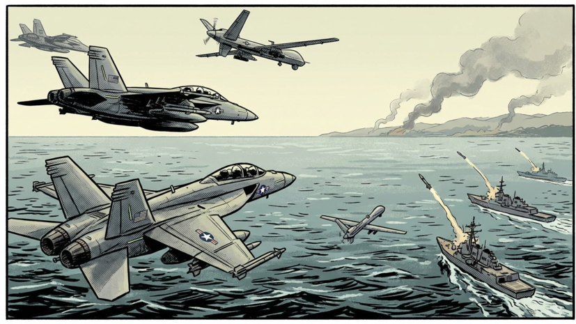 Reuters: США начали наносить удары по Ирану с моря и воздуха