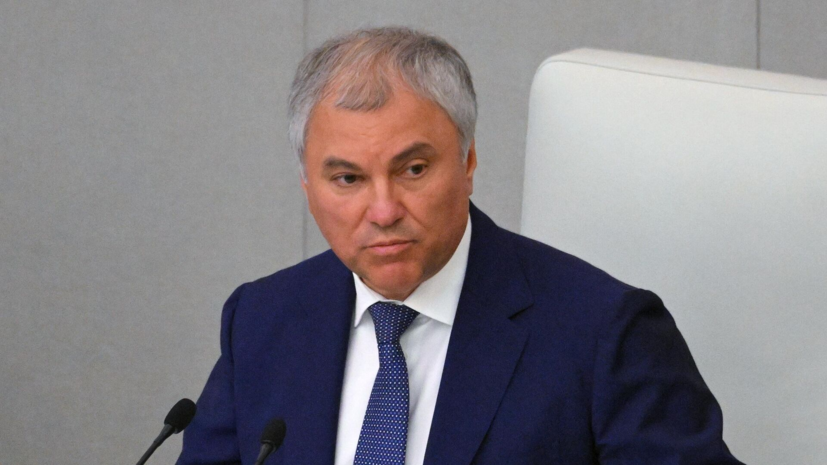 Володин рассказал о новых законах, вступающих в силу с 1 марта