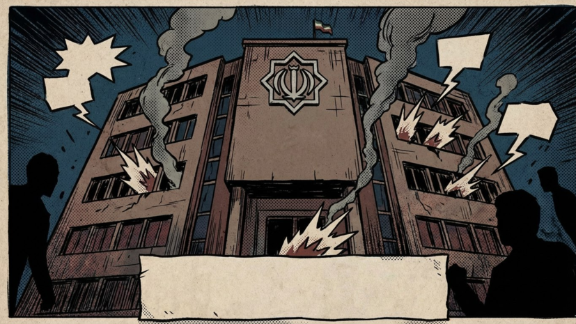 Корреспондент RT: в Тегеране обстрелу подверглось Министерство разведки