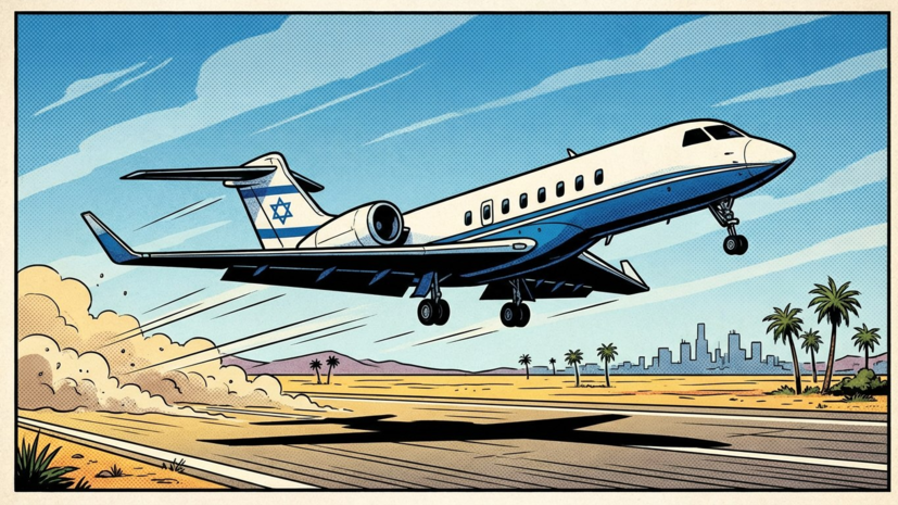 Правительственный Boeing вылетел из Израиля и кружит над Средиземным морем