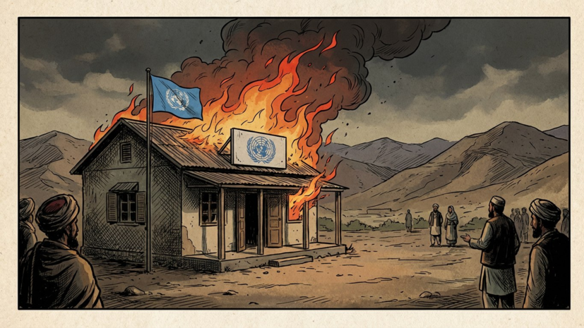 Офис наблюдателей ООН подожгли в Пакистане