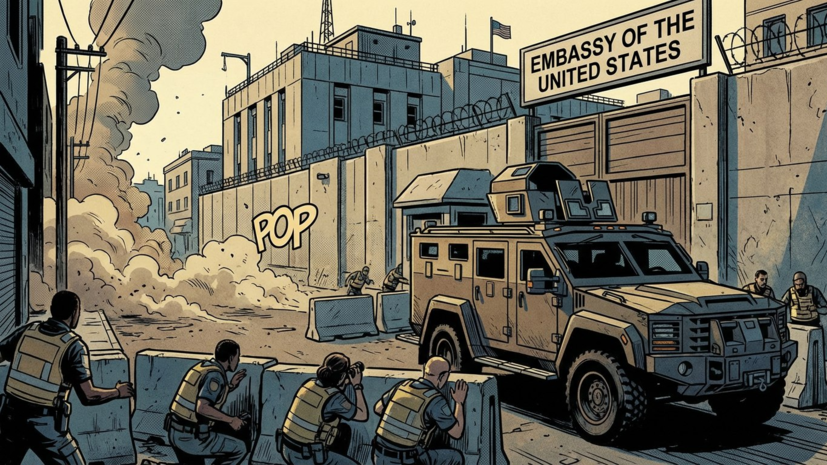 Источник RT заявил о стрельбе в районе посольства США в Исламабаде