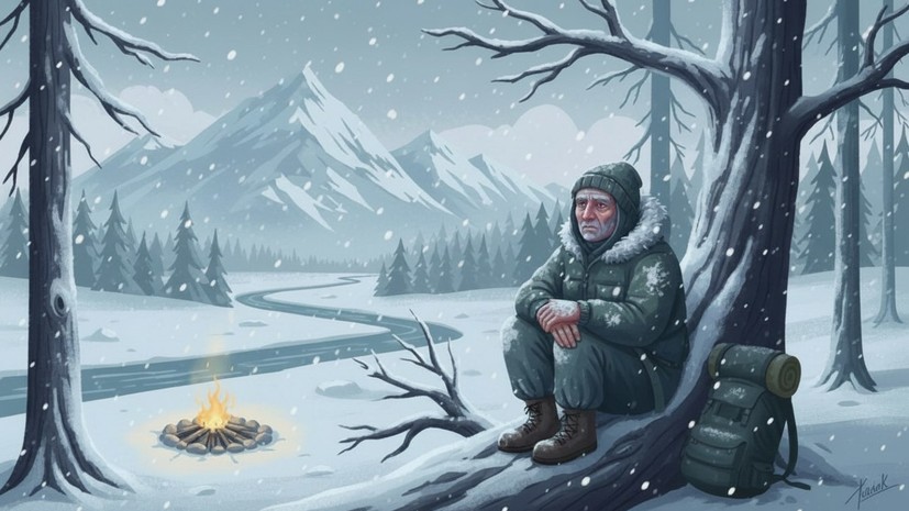 В Пермском крае выживший турист был найден с обморожением, но в сознании