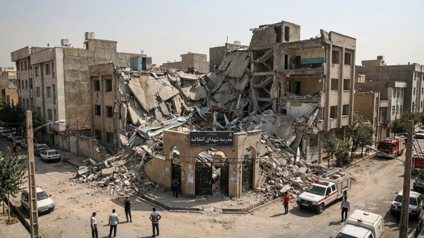 В Тегеране авиаудар полностью разрушил школу «Мучеников интифады»