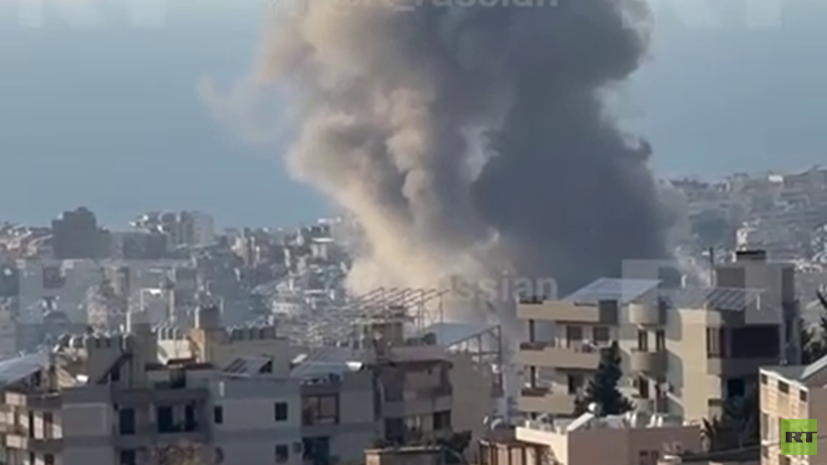 Глава бюро RT в Ливане показал кадры обстрела Бейрута