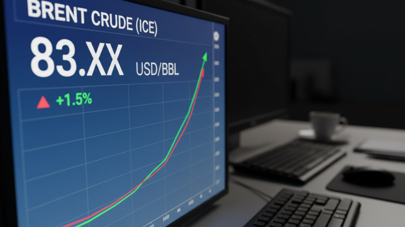 Цена нефти Brent на ICE превысила $83 за баррель