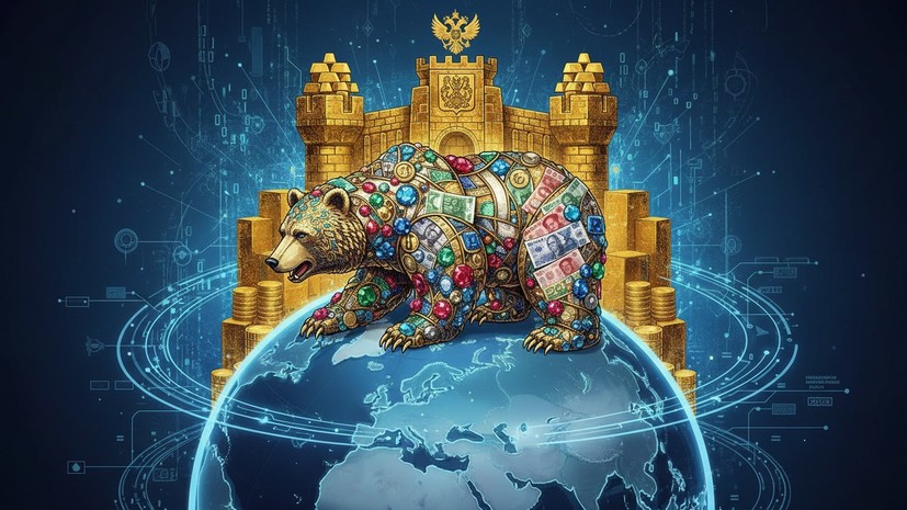 Международные резервы России в феврале снизились до $809 млрд