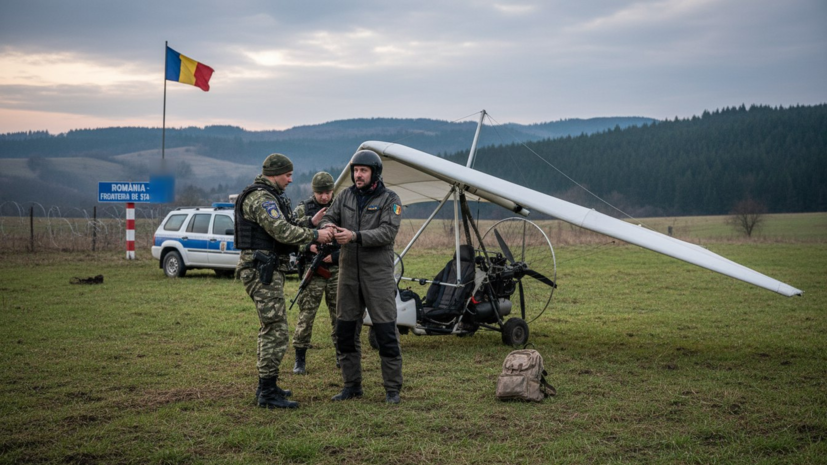 В Румынии арестовали украинца, перелетевшего границу на мотодельтаплане