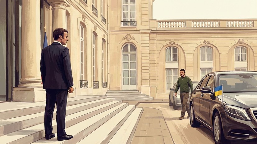 Reuters: Макрон 13 марта ожидает в Париже Зеленского