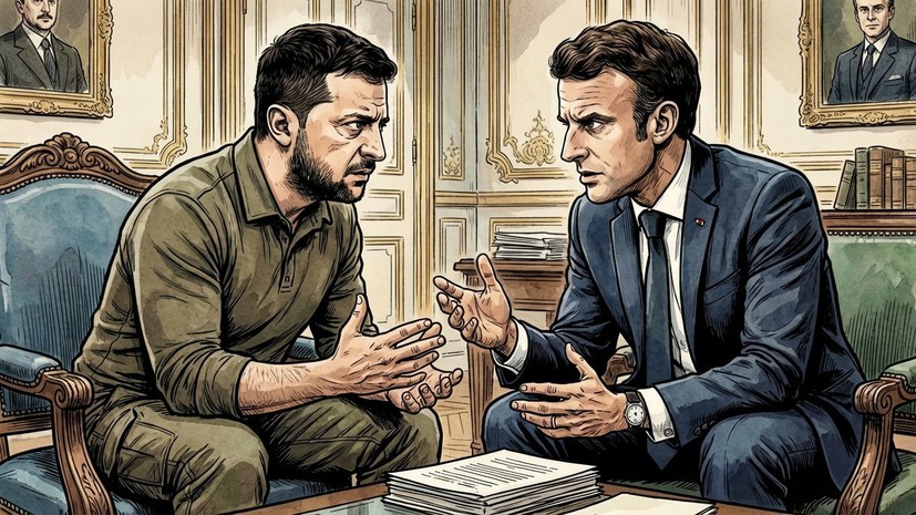 Зеленский прибыл в Париж для встречи с Макроном