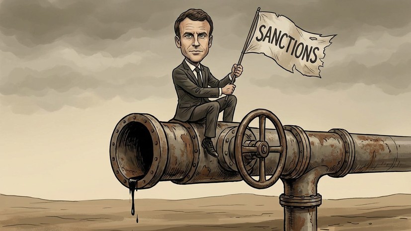 Макрон: ситуация с нефтью не повлияет на позицию по санкциям против России