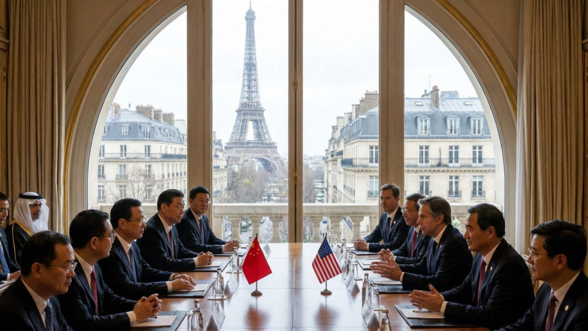 В Париже стартовали торговые переговоры Китая и США