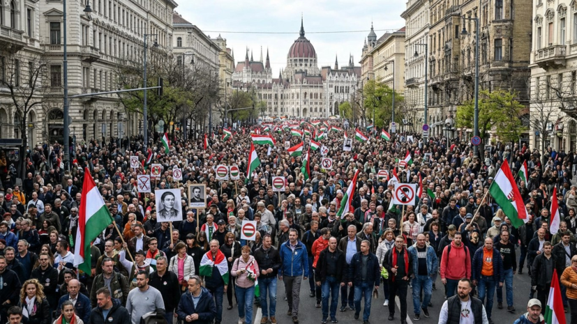 В Венгрии проходит многотысячный «Марш мира» в поддержку Орбана
