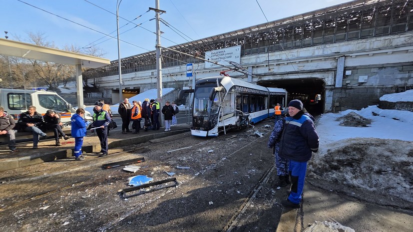 Уголовное дело возбудили после аварии с трамваями в Москве