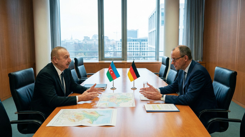 Алиев и Мерц обсудили влияние конфликта на Ближнем Востоке на Южный Кавказ