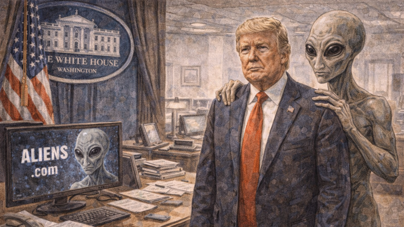США создали домен aliens из-за обещаний Трампа опубликовать данные о пришельцах