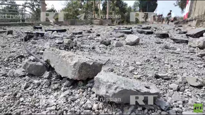 Опубликованы кадры удара по мосту, куда прилетела ракета во время репортажа RT